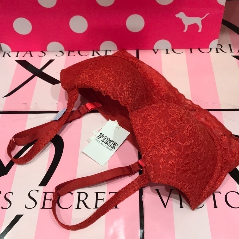 🔥ON SALE🔥2/$25🔥 💖 Pink 💖Victoria’s Secret Padded PUSHUP Bralette - Picture 3 of 6